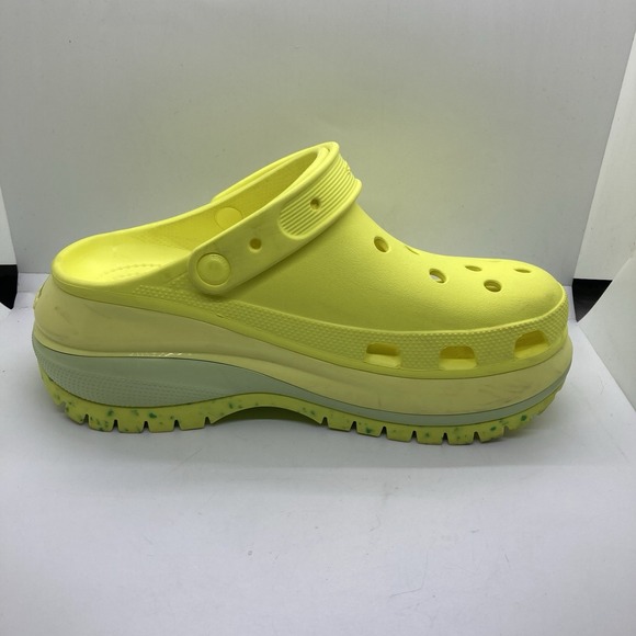 Crocs Classic Mega Crush Clog Womens 10 Platform SlipOn Sandal Yellow Mens 8 - Picture 5 of 11
